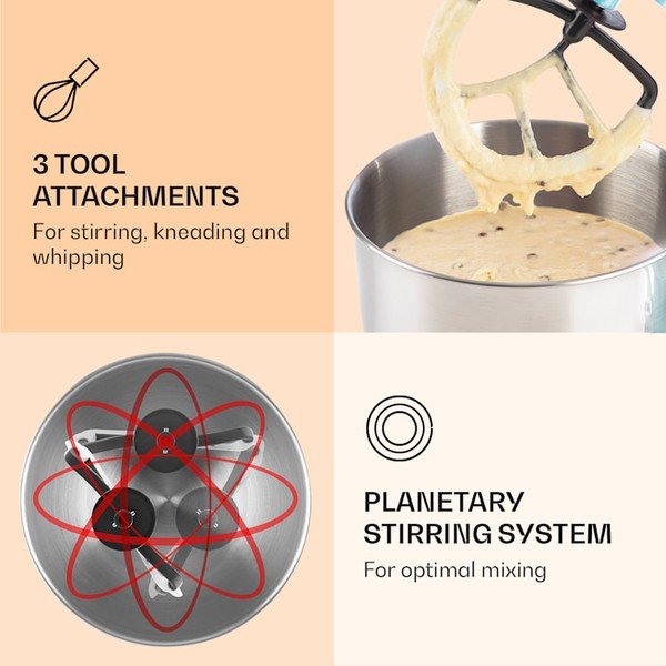 Bella Elegance pasztellkék konyhai robotgép - Klarstein-image-3