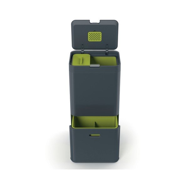 IntelligentWaste Totem szürke hulladékgyűjtő, 60 l - Joseph Joseph-image-2