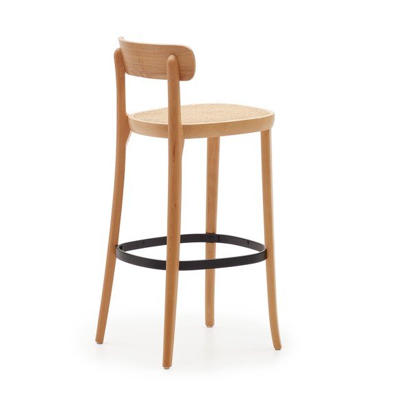 Natúr színű bárszék kőrisfa dekorral 99 cm Romane – Kave Home-image-4