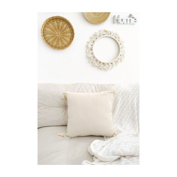 Organikus pamut párnahuzat 43x43 cm Natural – Mila Home
