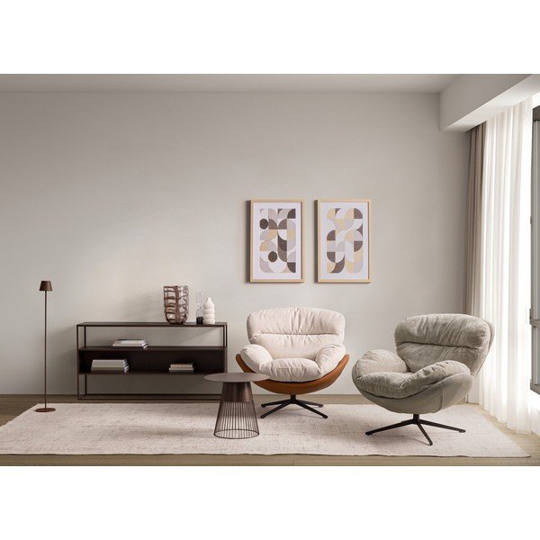 Sötétbarna konzolasztal üveg asztallappal 30x140 cm Godric – Bizzotto-image-4