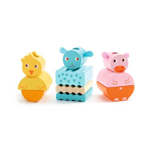 FarmTrain fa kisvonat gyerekeknek - Djeco-image-1