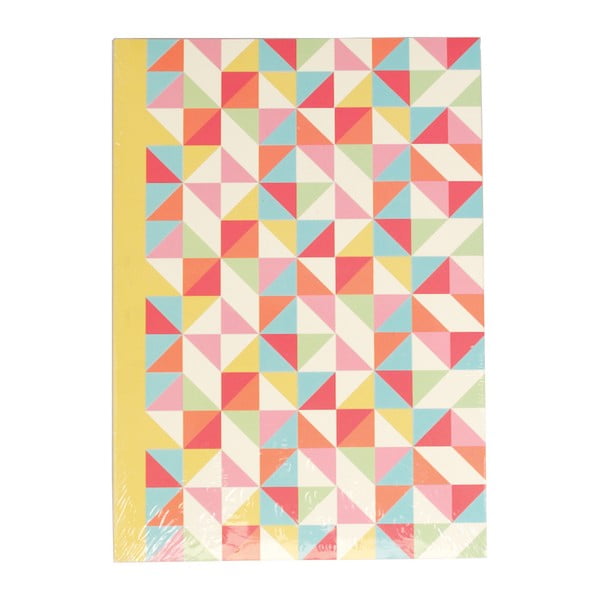 Multicolour Geometric jegyzetfüzet, A5 - Rex London