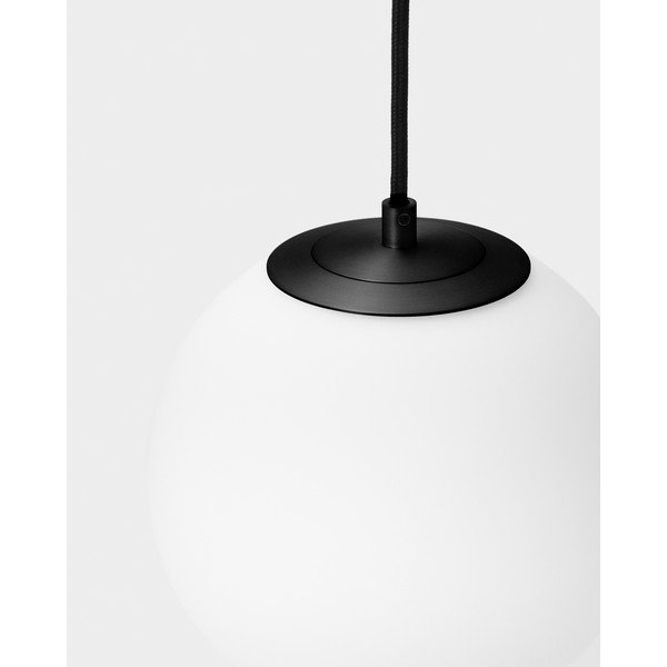 Fehér-fekete fém függőlámpa üveg búrával ø 15 cm Brisia – Kave Home-image-2