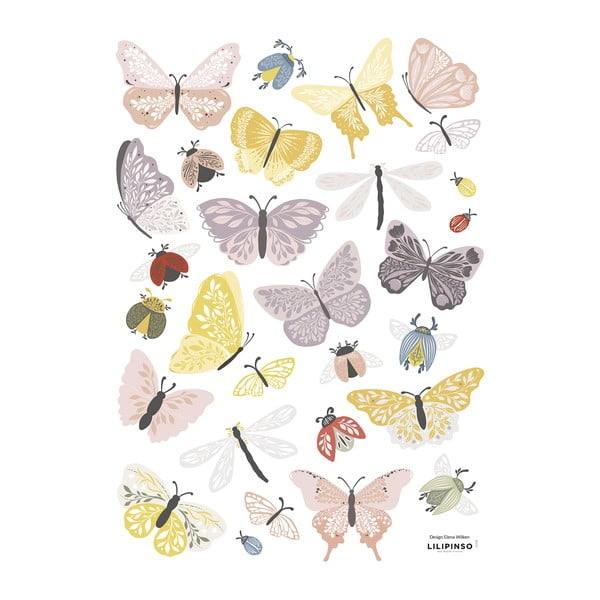 Matrica lap 30x42 cm Butterflies & Insects – Lilipinso