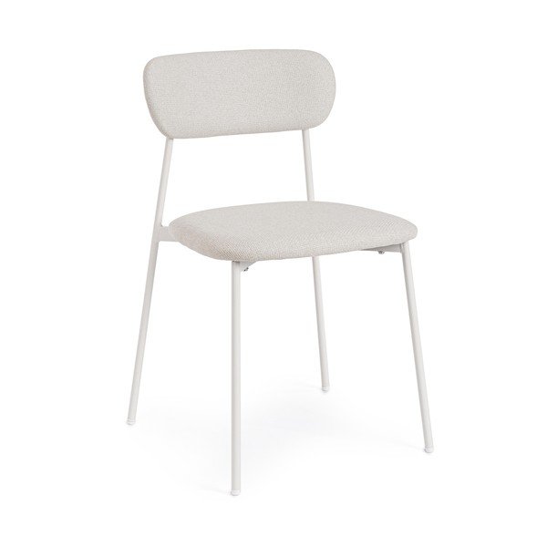 Fehér kárpitozott étkezőszék Inka – Yes Everyday