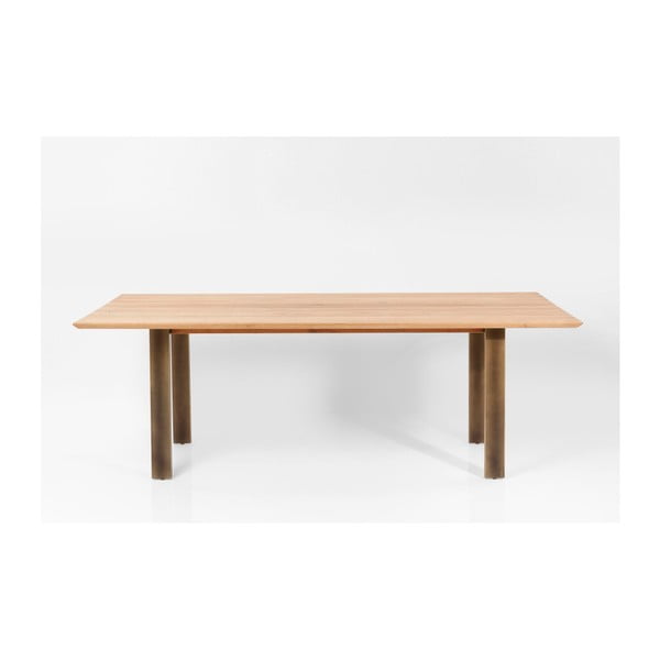 Tuscany étkezőasztal tölgyfa asztallappal, 220 x 100 cm - Kare Design