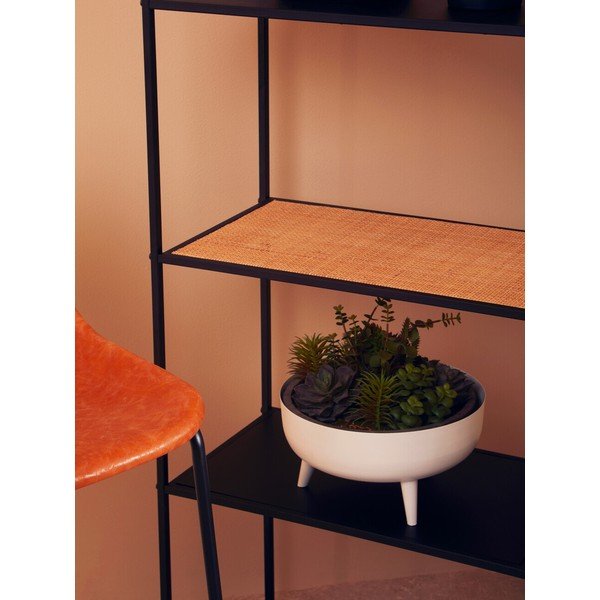 Fekete-natúr színű fém polcos állvány 61x179x34 cm Depok – Premier Housewares-image-3