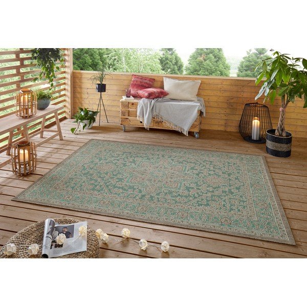 Anjara zöld-bézs kültéri szőnyeg, 160 x 230 cm - NORTHRUGS-image-1