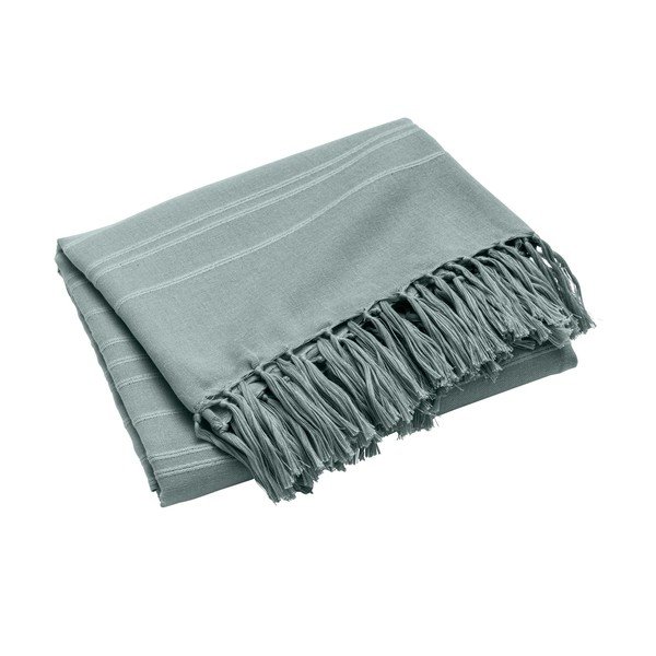 Zöld pamut ágytakaró 125x150 cm Lilia – douceur d'intérieur