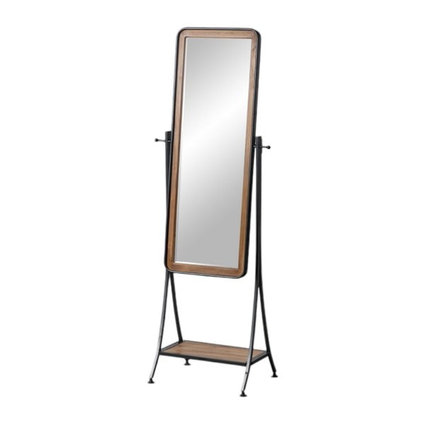 Álló tükör polccal tömörfa kerettel 62x174 cm – Ixia