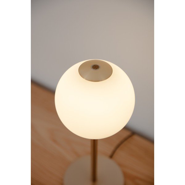 Sárgaréz színű fém LED dimmelhető asztali lámpa üveg búrával (magasság 37 cm) Audrey Table – UMAGE-image-3