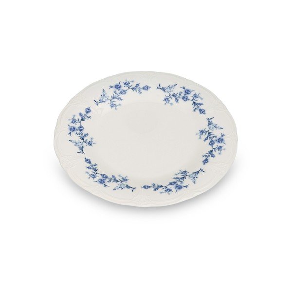 Fehér-kék porcelán tányér ø 27,5 cm Retro – BonBistro-image-3