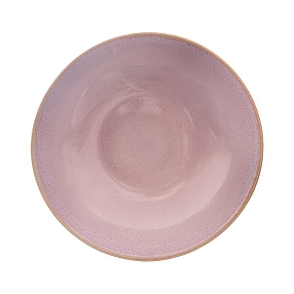 Rózsaszín mély kerámia tányér ø 20,5 cm Glaze – Orion