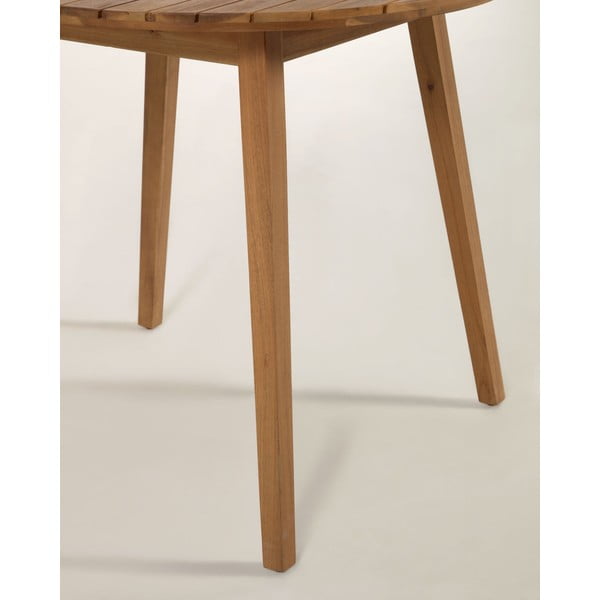 Vilma akácfa kerti étkezőasztal, ø 90 cm - Kave Home-image-4