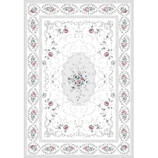 Flora fehér-szürke szőnyeg, 80 x 120 cm - Vitaus