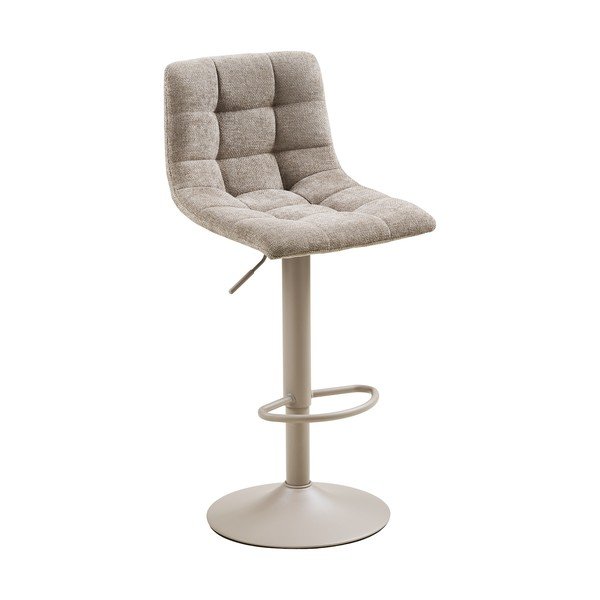 Világosszürke kárpitozott állítható magasságú-forgó bárszék szett 2 db-os (ülésmagasság 63 cm) Middelfart – House Nordic