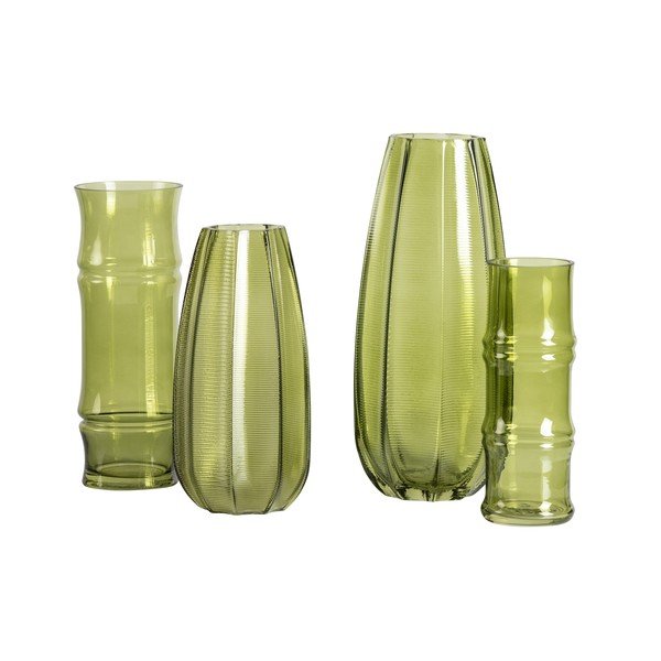 Kali zöld üvegváza, magasság 28 cm - WOOOD-image-2