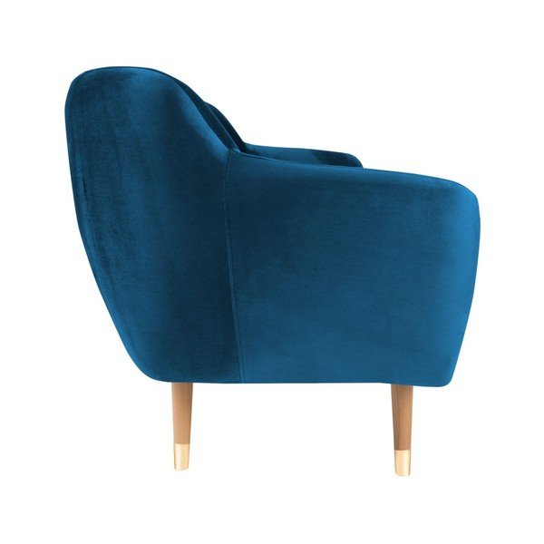 Benito kék bársony kanapé, 188 cm - Mazzini Sofas-image-3