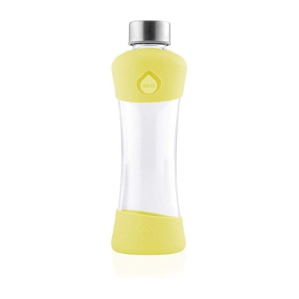 Sárga ivópalack boroszilikát üvegből 550 ml Active Lemon - Equa