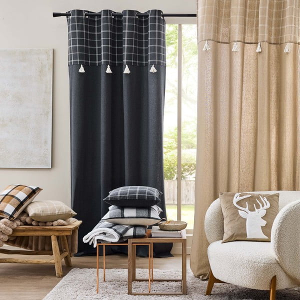 Szürke sherpa takaró 125x150 cm Ecossais – douceur d'intérieur-image-4