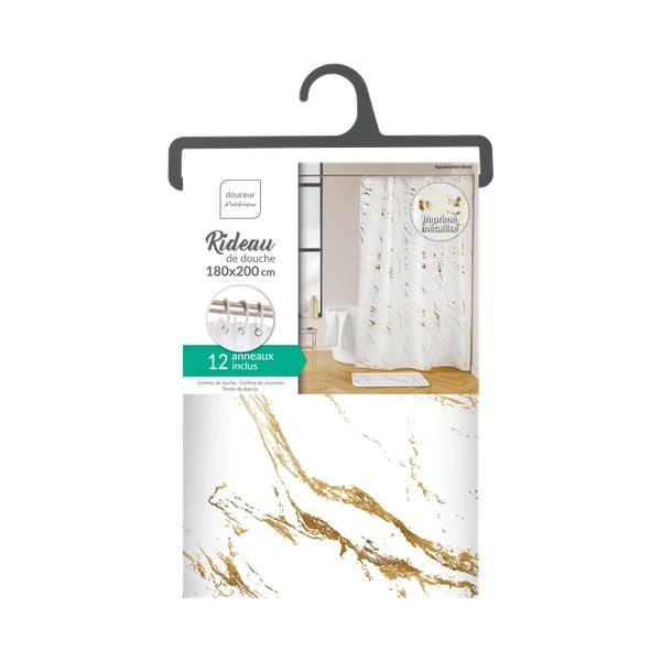 Zuhanyfüggöny 180x200 cm Aquamarbre – douceur d'intérieur-image-4