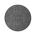 Fekete-fehér kerek kültéri-beltéri szőnyeg ø 160 cm Duet Kona – NORTHRUGS