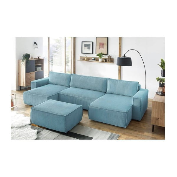 Mentazöld kordbársony lábtartó Nihad – Bobochic Paris-image-1