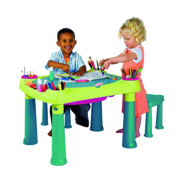 Creative játszóasztal és 2 szék gyerekeknek - Curver-image-2