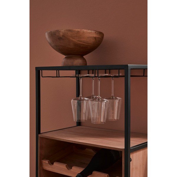 Natúr színű bortartó szekrény palackok száma 12, 51x91x30 cm Isaac – Yes Everyday-image-1