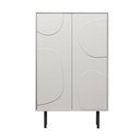 Világosszürke borovi fenyő szekrény 85x135 cm Cadiz – WOOOD