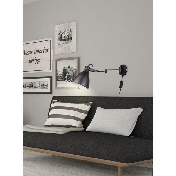 Fekete fém fali lámpa Espera – Candellux Lighting-image-4