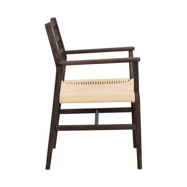 Natúr színű-sötétbarna étkezőszék Harlan – Rowico-image-3