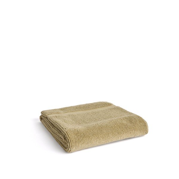 Zöld frottír pamut fürdőlepedő 70x140 cm Olvira – Kave Home