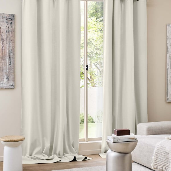 Bézs kordbársony termo függöny 140x260 cm Madison – douceur d'intérieur-image-3