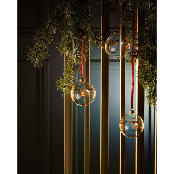 Üveg kézzel fújt karácsonyfadísz ø 8 cm Annual Christmas Bauble – Holmegaard-image-2