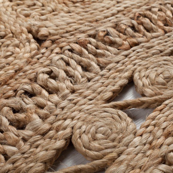 Natúr színű juta kerek szőnyeg ø 150 cm Eden – Flair Rugs-image-2