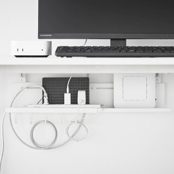 Fehér fém rendszerező kábelekhez Smart – YAMAZAKI-image-1