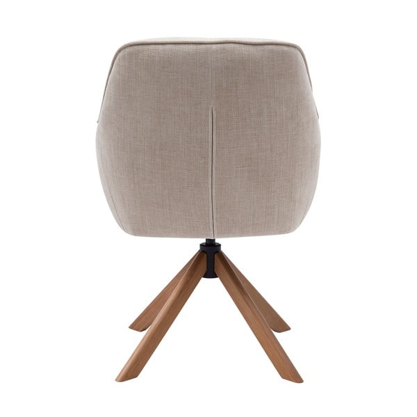 Krémszínű kárpitozott étkezőfotel szett 2 db-os Avola – Unique Furniture-image-2