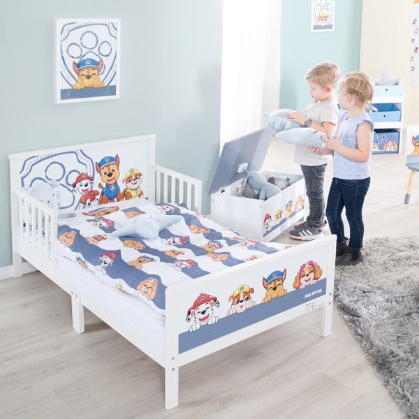 Pamut gyerek ágyneműhuzat babaágyhoz 100x135 cm Paw Patrol – Roba-image-1