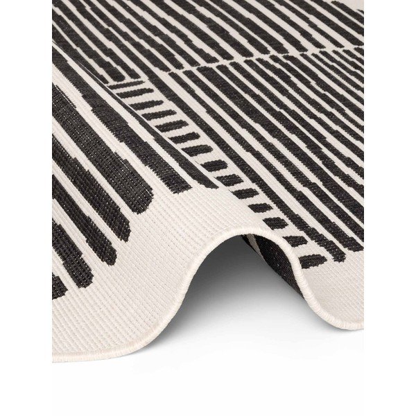 Fekete-krémszínű kerek kültéri-beltéri szőnyeg ø 160 cm Haringey Bounds – Ted Baker-image-4