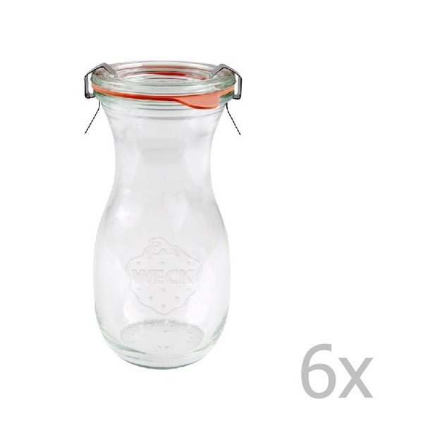 6 db italos üveg, 290 ml - Weck