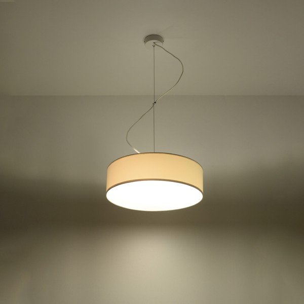 Fehér függőlámpa ø 35 cm Atis – Sollux