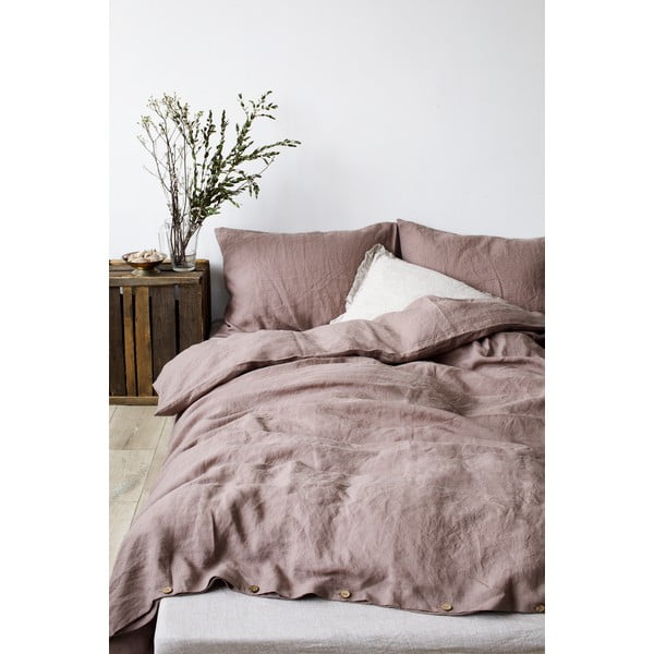 Lila len paplanhuzat, 200 x 220 cm - Linen Tales-image-2