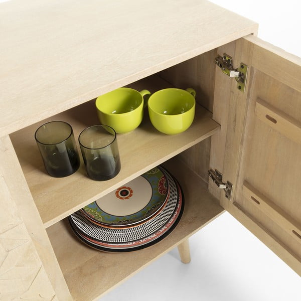 Sakoi mangófa és akácfa komód, 162 x 75 cm - Kave Home-image-4