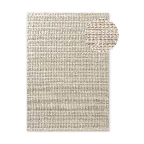 Krémszínű kézi szövésű gyapjú szőnyeg 160x230 cm Camden Parker – Ted Baker