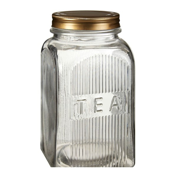 Embossed cukor-, kávé- és teatartó doboz szett, aranyszínű részletekkel - Premier Housewares-image-2