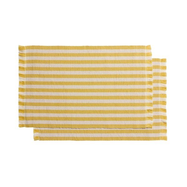 Textil-juta tányéralátét szett 2 db-os 35x50 cm Daltan – Kave Home