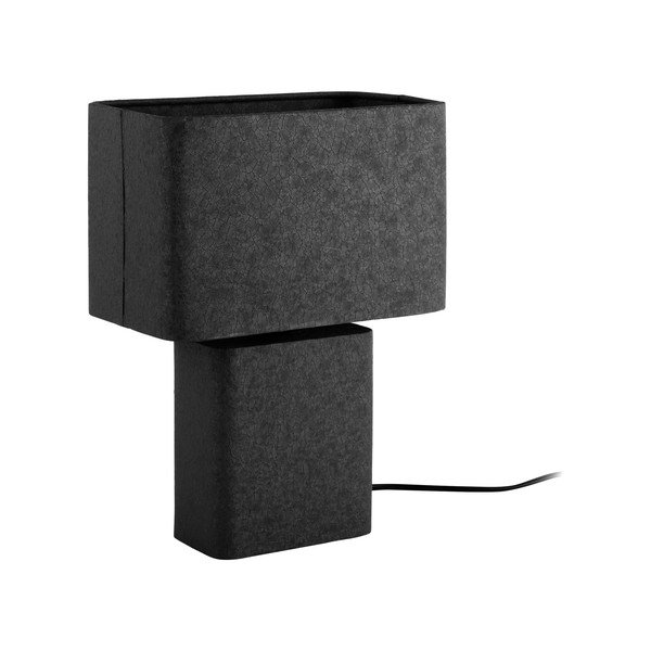 Fekete fém asztali lámpa (magasság 33 cm) Boaz Recto – Leitmotiv