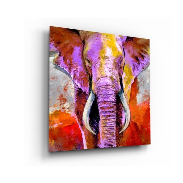 Revenge of the Elephant üvegkép, 40 x 40 cm - Insigne